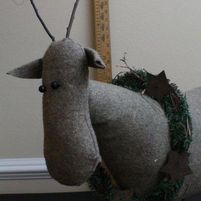 LOT #55: Large Twig Folk Art Holiday Reindeer