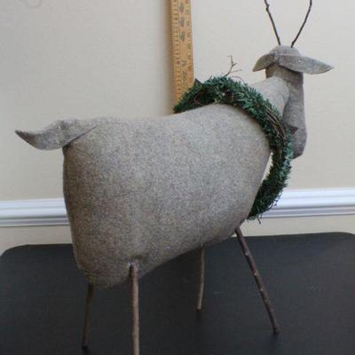 LOT #55: Large Twig Folk Art Holiday Reindeer