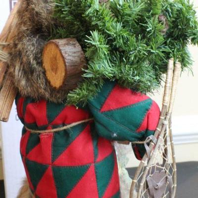 LOT #56: Vintage Lynn Haney Collectionâ„¢ Handmade Santa Claus w/ Fur Boots