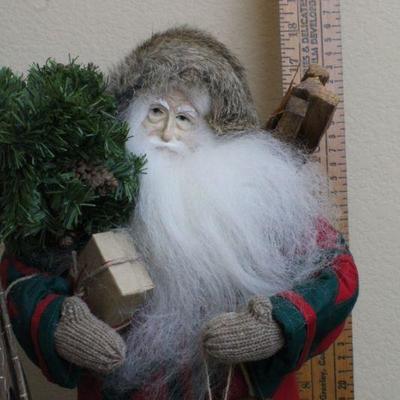 LOT #56: Vintage Lynn Haney Collectionâ„¢ Handmade Santa Claus w/ Fur Boots
