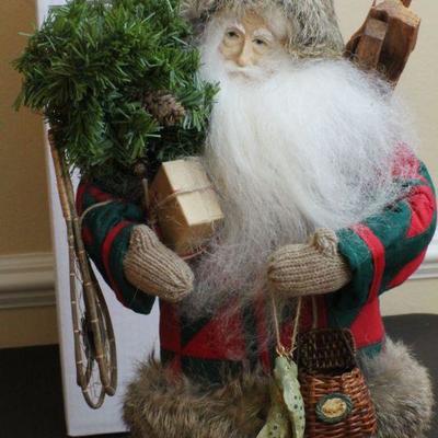 LOT #56: Vintage Lynn Haney Collectionâ„¢ Handmade Santa Claus w/ Fur Boots