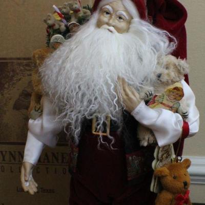 LOT #57: Vintage Lynn Haney Collectionâ„¢ Santa Claus w/ Bag of Toys