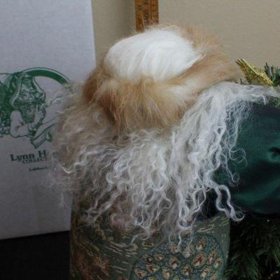 LOT #58: Vintage Lynn Haney Green Velvet Coat w/ Fur Trim Santa Claus