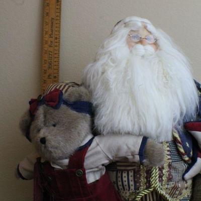 LOT #59: LARGE Santa Claus Figure w/ Patriotic Theme