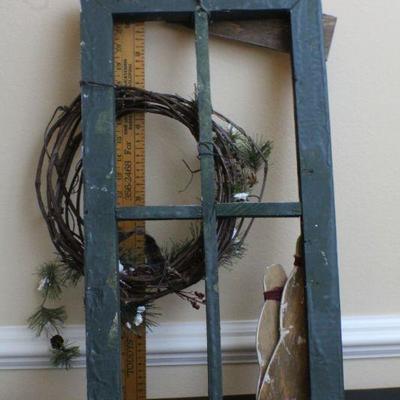 LOT #68: Large Holiday Christmas "Let it Snow" Window Deco