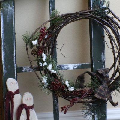LOT #68: Large Holiday Christmas "Let it Snow" Window Deco