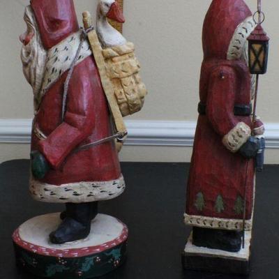LOT #71: (2) Vintage Santa Claus Christmas Deco 