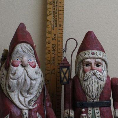 LOT #71: (2) Vintage Santa Claus Christmas Deco 