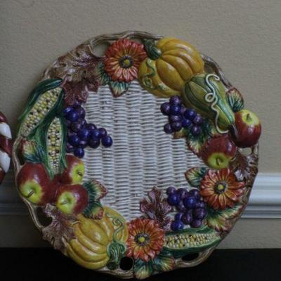 LOT #94: Pair of Fitz and Floydâ„¢ Large Christmas Themed Serving Dishes