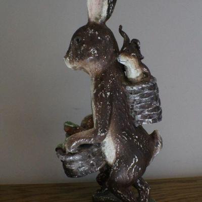 LOT #267: BETHANY LOWE Easter Holiday Deco Bunny w/ Child Figure