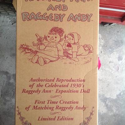 Raggedy Ann & Andy 30's Exposition doll with coa