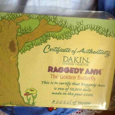 Raggedy Ann the Golden a Butterfly doll new #426