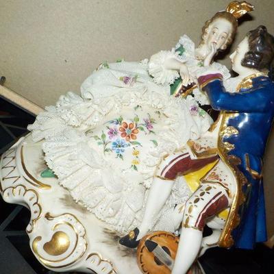 "Meissen Figurines " Stunning and 1900's with Mark.