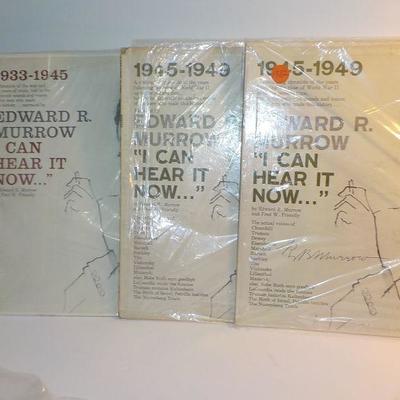 Signed "Edward R. Murrow,"  "I can hear it now". 1933 to 1949 Albums.(Signed )