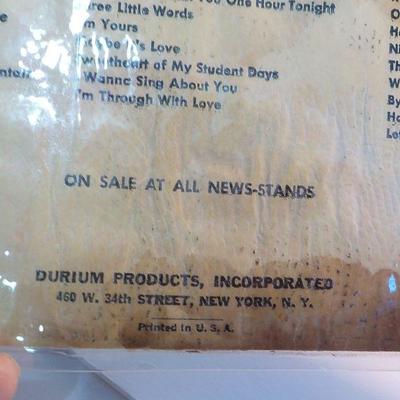 Durium records " Hit of the week" " Hello Beautiful".