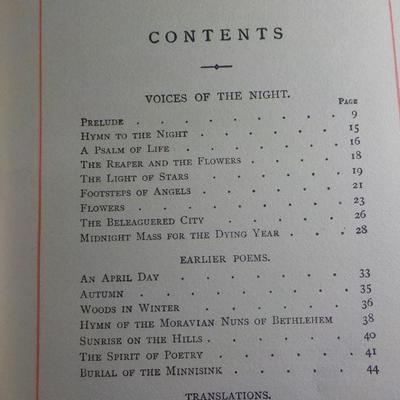" Henry Longfellow 1891",  "Early Poems".