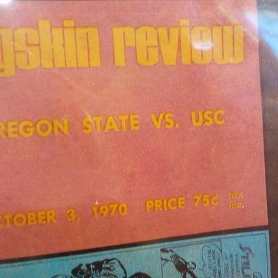 Signed Patriots Sam the bam at "USC vs Oregon State Football game 1968 with Sam Cunningham #39 Patriots. Signed 2010.