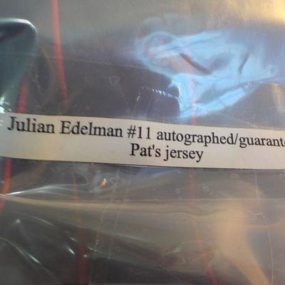 Signed "Julian Edelman" #11 autographed/guaranteed Pat's jersey. New.