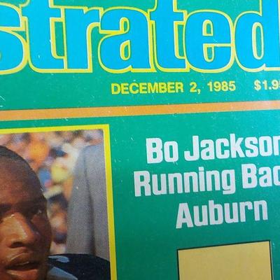 "Sports Illustrated with college "Bo Jackson, Chuck Long, Joe Dudek, all signed.