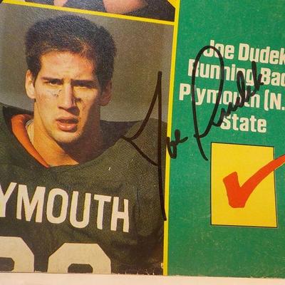 "Sports Illustrated with college "Bo Jackson, Chuck Long, Joe Dudek, all signed.