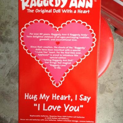 Talking raggedy Ann doll 