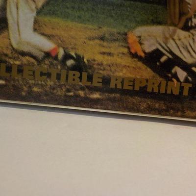 Sports Illustrated first Issue reprint and signed by Eddie Mathews and Wes. Catcher.