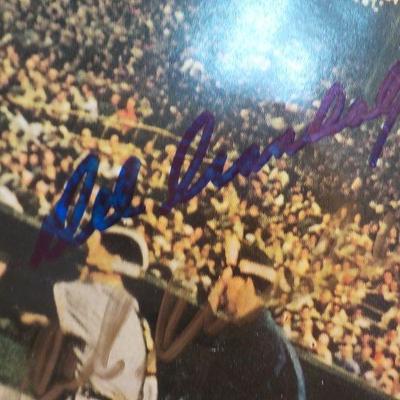 Sports Illustrated first Issue reprint and signed by Eddie Mathews and Wes. Catcher.