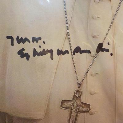 Time Magazine's "Pope Francis" and signed by the pope.