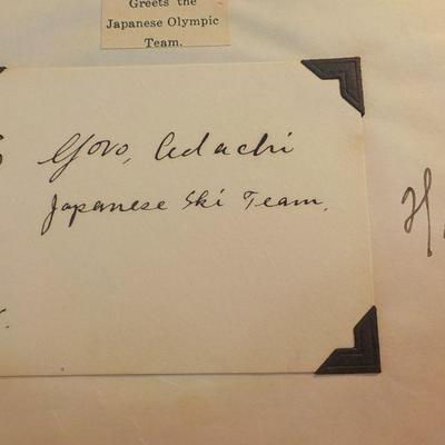 US. Olympic Racing team 1932, Complete covering news and letters and autographs.