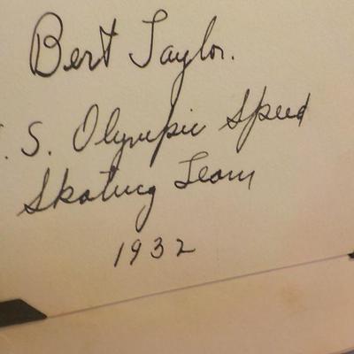 US. Olympic Racing team 1932, Complete covering news and letters and autographs.