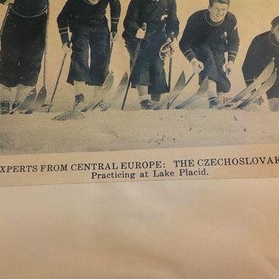 US. Olympic Racing team 1932, Complete covering news and letters and autographs.