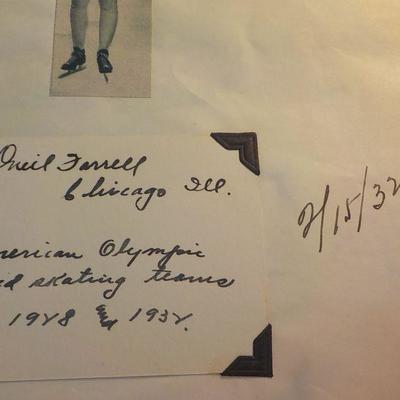 US. Olympic Racing team 1932, Complete covering news and letters and autographs.