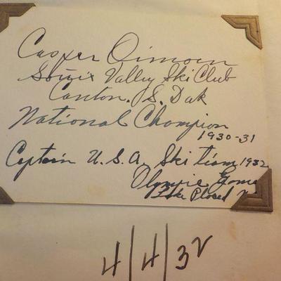 US. Olympic Racing team 1932, Complete covering news and letters and autographs.