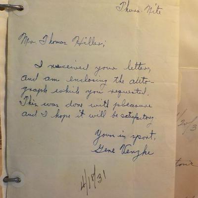 US. Olympic Racing team 1932, Complete covering news and letters and autographs.