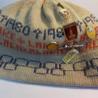 Real 1980 Olympic Lake Placid worn at Hockey play off's USA VS Russia.