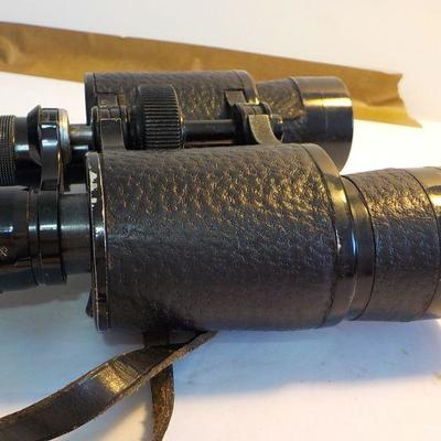 German WW2 Binoculars "Heliolith' Schutz A.G. Cassel & leather case.