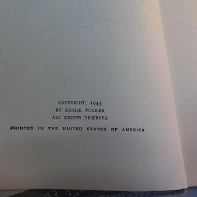 Songs of These days by Sophia Tucker ( signed copy)