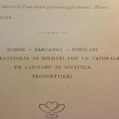 Signed Basie Bote by Arrigo Boito a signed copy.