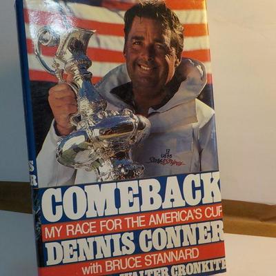 Signed " Come Back" race for america's cup. ( signed copy);