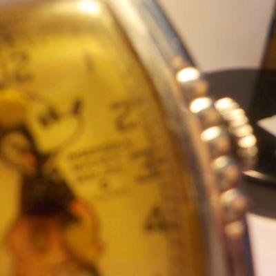 "Vintage 1938 Mickey Mouse wrist watch with box." made by Ingersoll.