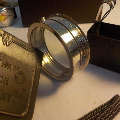 Waltham Watch magnifier with carry case.