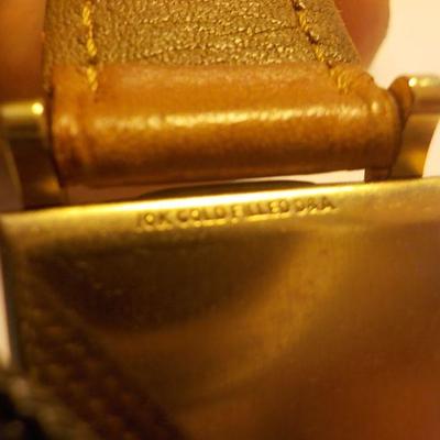 " Vintage Imperial Mens wrist watch"  roll gold plate 10k.