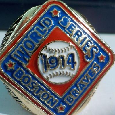Copy of the famous World Series Boston Braves 1914 ring.