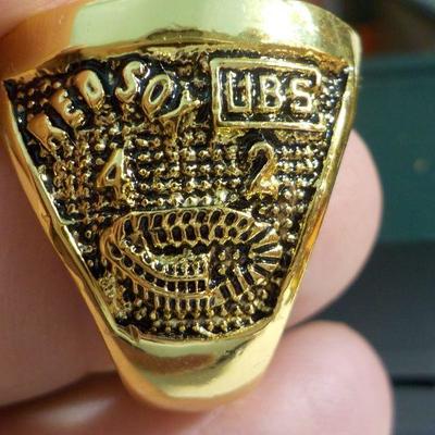 Copy of Red Sox 1918 world series ring. Babe Ruth.