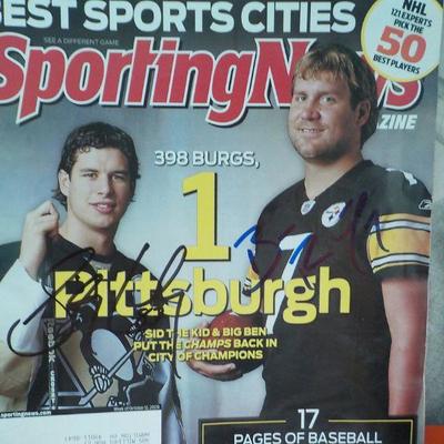 Officially signed By Sidney Crosby and Ben Roethlisberger.