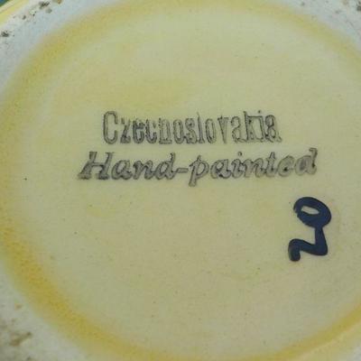 Sugar Holder from Czechoslovakia Hand painted. 