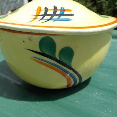 Sugar Holder from Czechoslovakia Hand painted. 