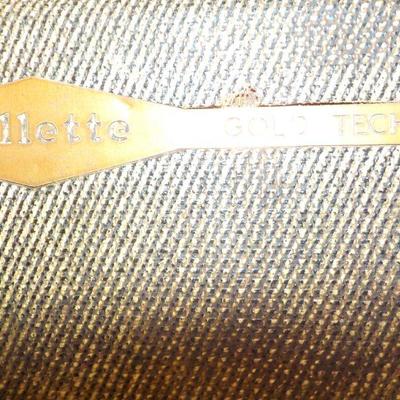 "Vintage Gillette Gold Tech Razor. 