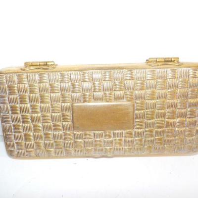 'Vintage Gillette Gold Razor & metal gilt case"