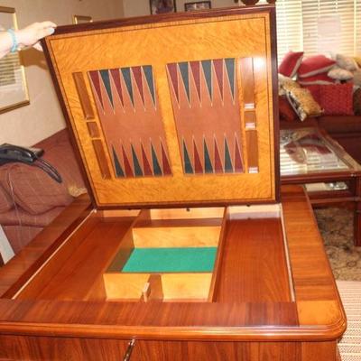 Walnut Game Table Directoire Style 
